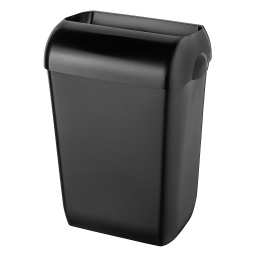 [5790] Afvalbak half open 23 liter - zwart