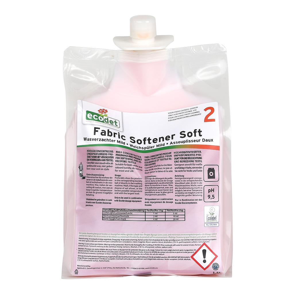 ​​Ecodet Wasverzachter Mild - 2 x 1.5L