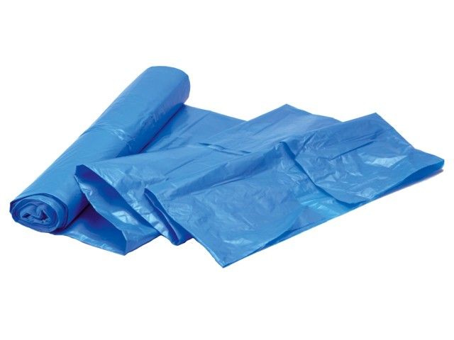 Werkwagenzak - 70x100 T60 -  blauw - met trekband - 10x25 stuks