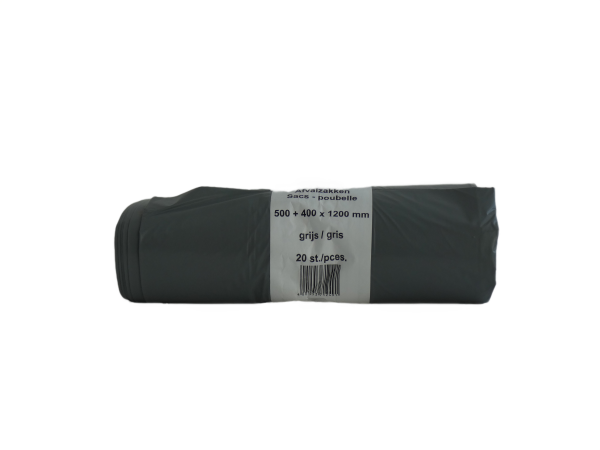 Containerzak 90x120cm LDPE grijs 200 stuks