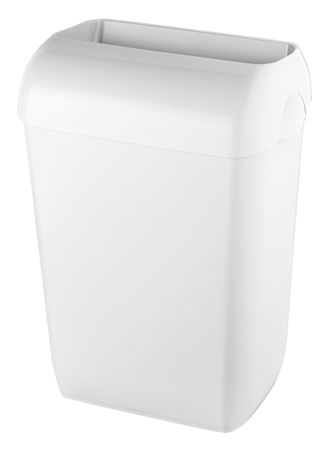 Afvalbak half open 23 liter - wit