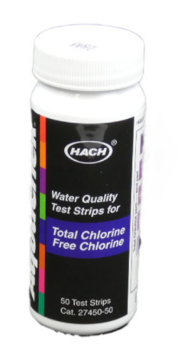 Chlorine dubbel-test strips