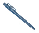 Detectable pen retractable met klip (Blauw)