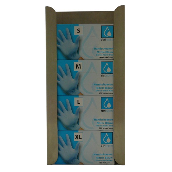 Handschoendispenser RVS voor 4 doosjes