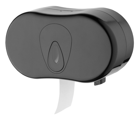 PQ 2rolshouder kunststof zwart 3383 voor standaard rollen