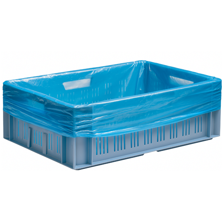 Kratzakken HDPE 60x20x80cm - T20 - Blauw - doos 500 stuks