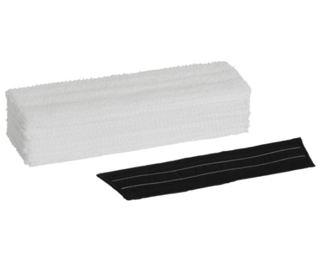 Vikan microvezel vlakmop droog wit | 50 stuks inclusief adapter