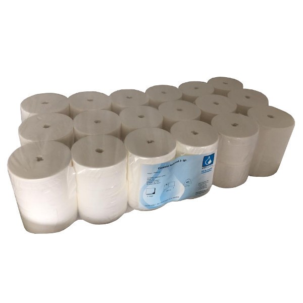 ​Coreless Toiletrol - 2-lgs - 100 mtr - 36 rol