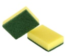 [02022903] Schuurspons Groen Vlies - 14x9x3cm - 10 stuks