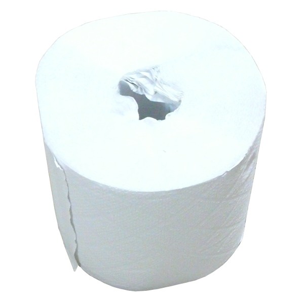 Midirol poetsrol wit - 1 laags zonder koker - 6 stuks