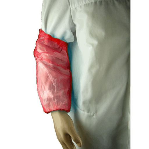 ​​​​​Mouwovertrek LDPE 20mu 20x40cm - Rood/Groen/Geel