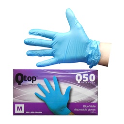 Vitryl Handschoenen mt M blauw 100stk