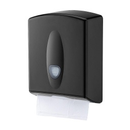 [3340] Handdoekdispenser midi kunststof zwart