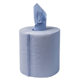 [223.8834ZK] Midi poetsrol blauw- 1 laags rol zonder koker - 6 stuks