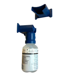 Oogspoelfles wandhouder