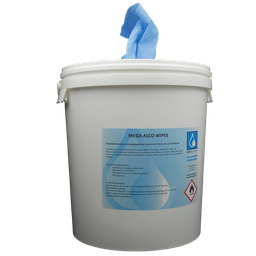 [00109902] Mega Alco Wipes Blauw emmer - 340 stuks