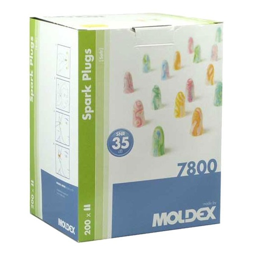 [32.04007855] ​​​Moldex Sparkplug soft oordoppen - 200 paar