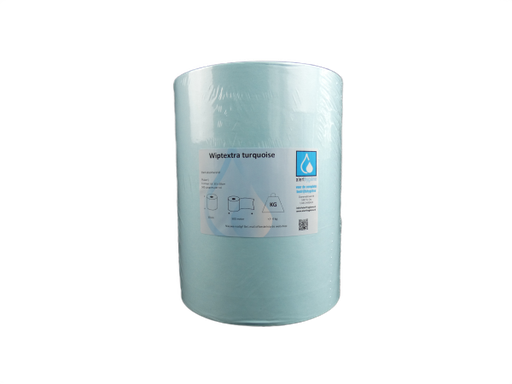 [B-7088] Wiptextra turquoise 30*38cm 500 coupons per rol