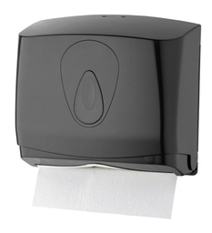 [3341] Handdoekdispenser mini kunststof zwart