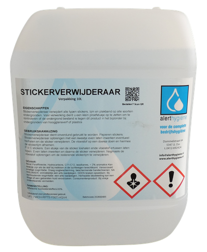 Stickerverwijderaar 10 ltr can