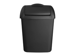 [441458-zwart] Hygiënebak 8 liter Quartz zwart met wandbevestigingsset